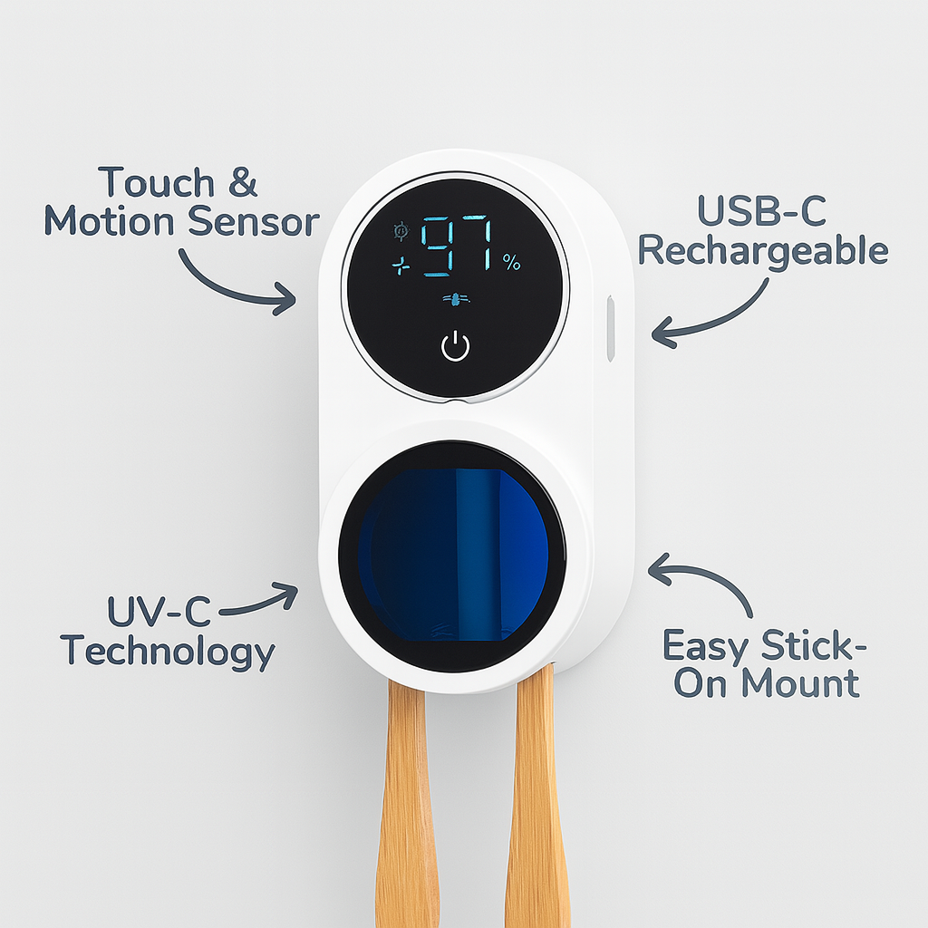 Sleek Toothbrush Sterilizer