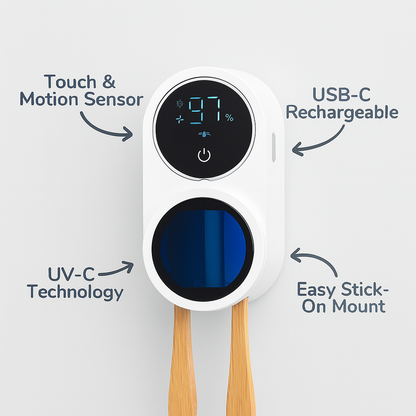 Sleek Toothbrush Sterilizer